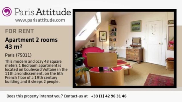 1 Bedroom Apartment for rent - Voltaire, Paris - Ref. 5040