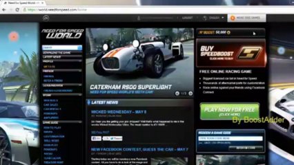 Need For Speed World - Boost Generator - 2013
