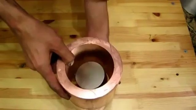 Aimant permanent au néodyme dans un tube de cuivre