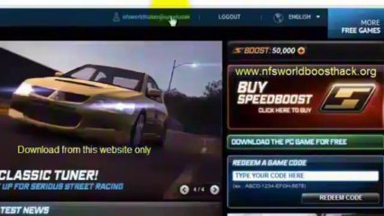 Need For Speed World Boost Hack and More Visit My Site and Download for Free