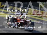 Watch Formula 1 JAPAN GP 2013 Race Live Broadcast here