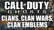 CALL OF DUTY GHOSTS - CLANS, CLAN WARS, EMBLEMS TRAILER! (COD GHOSTS CLANS)