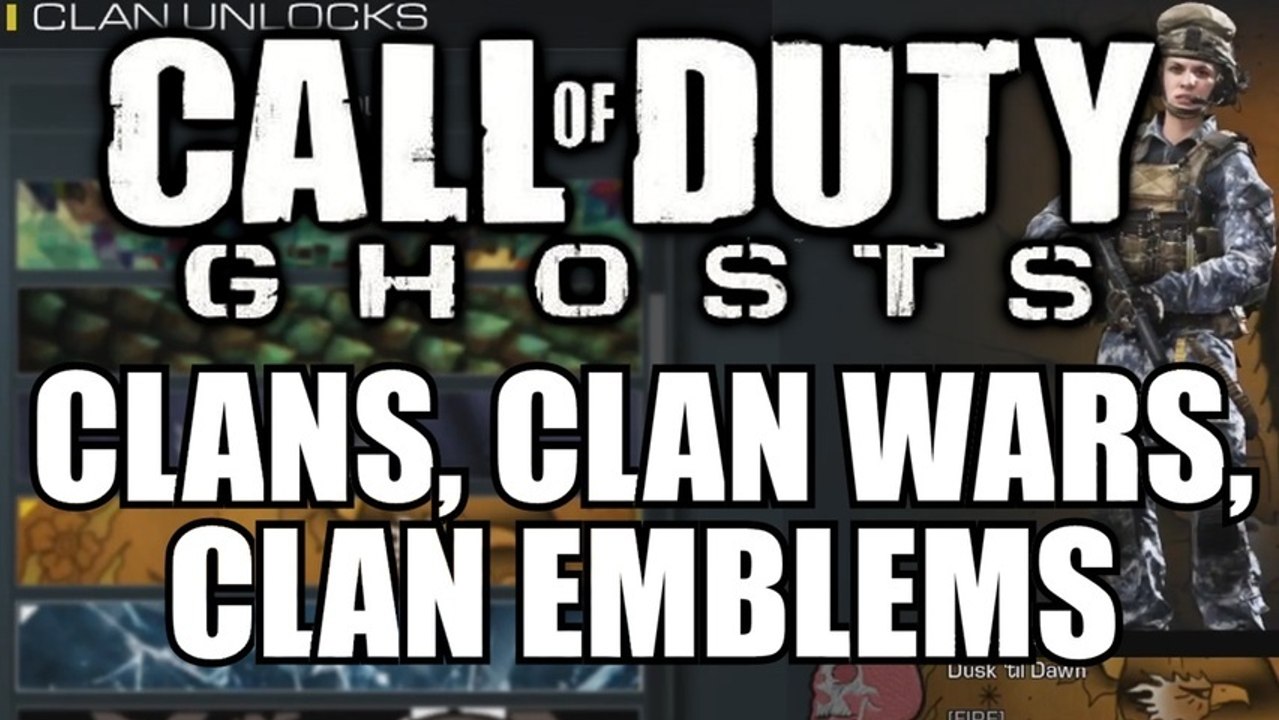 CALL OF DUTY GHOSTS - CLANS, CLAN WARS, EMBLEMS TRAILER! (COD GHOSTS CLANS)