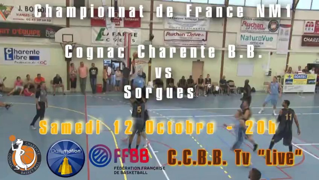 live NM1 - Cognac vs Sorgues