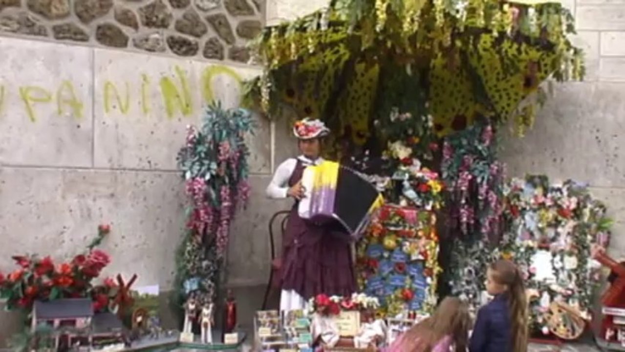 Séverine et son accordéon à Montparnasse