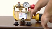 Drill Powered Hydrostatic Test Pump Demo - Reed Manufacturing