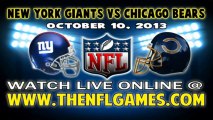 Watch New York Giants vs Chicago Bears Game Online Video Streaming