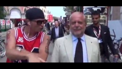 Mariano Rapper con Aurelio De Laurentiis!