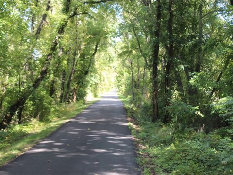 Cycling Genoa Trail - Westerville Ohio and north along sunbery road.