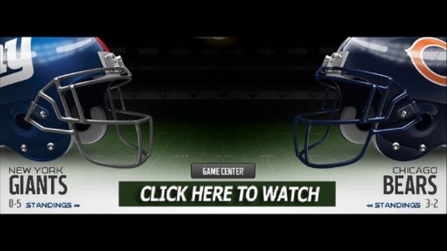 New York Giants vs Chicago Bears watch Live Streaming Online NFL