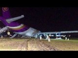 Thai Airways Airbus 330 skids off Bangkok runway, 13 hurt