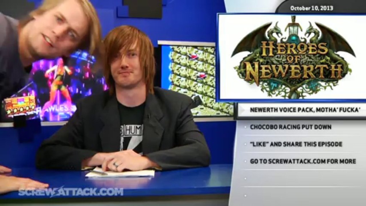 Hard News 10/10/13 - Foxconn, Newerth, and Chocobo Racing - Hard News Clip