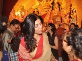 Sushmita Sen Celebrates Durga Puja