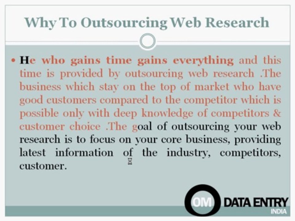 Outsource Web Research