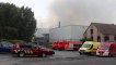Incendie à l'usine de confiseries Lutti à Bois d'Haine