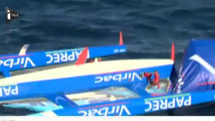 Grosse frayeur pour Jean-Pierre Dick et Roland Jourdain