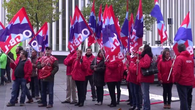 OGBL - 2013-10-15 - Manifestation Syndicat Bâtiment - Kirchberg (Luxembourg)