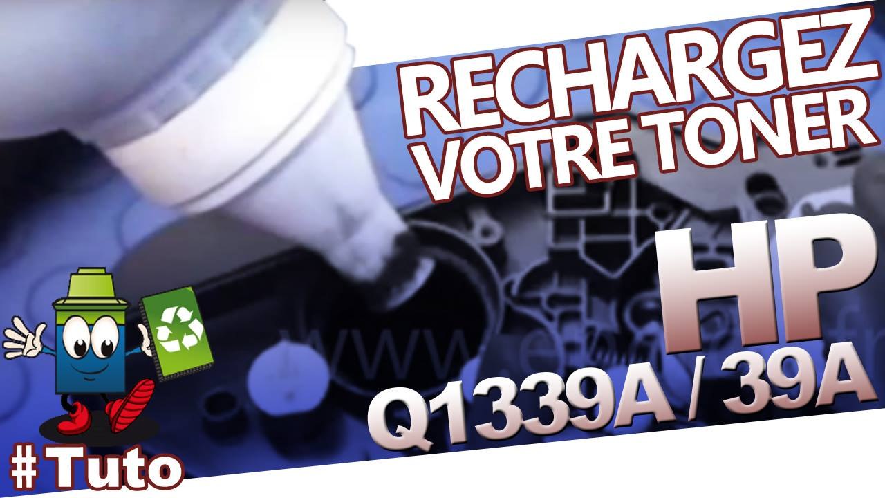 Comment recharger une cartouche toner HP Q1339A / 39A