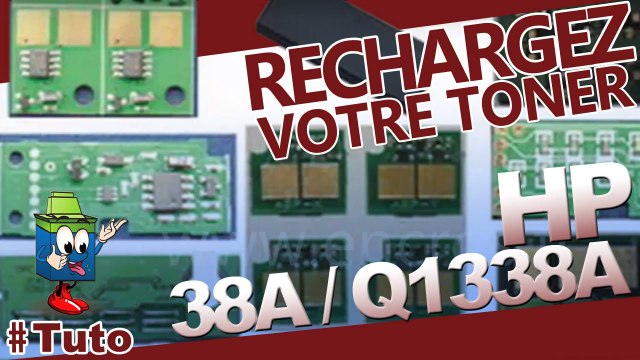 Comment bien recharger une cartouche toner HP 38A / Q1338A