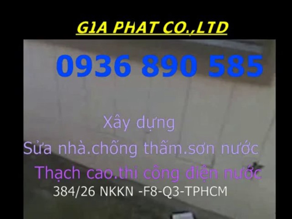 Thợ chống thấm nhà ở tại quận bình thạnh tphcm-kova 0907 323 053