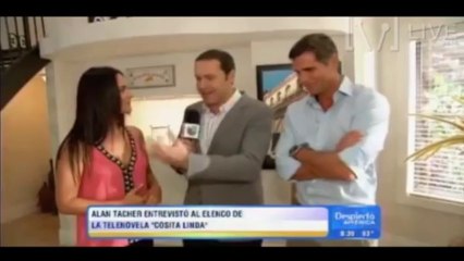 Christian Meier y Ana Lorena Sánchez en el programa 'Despierta América'
