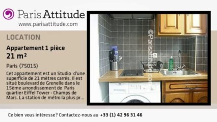 Appartement Studio à louer - Bir Hakeim, Paris - Ref. 3238