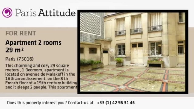 1 Bedroom Apartment for rent - Porte Maillot/Palais des Congrès, Paris - Ref. 8573