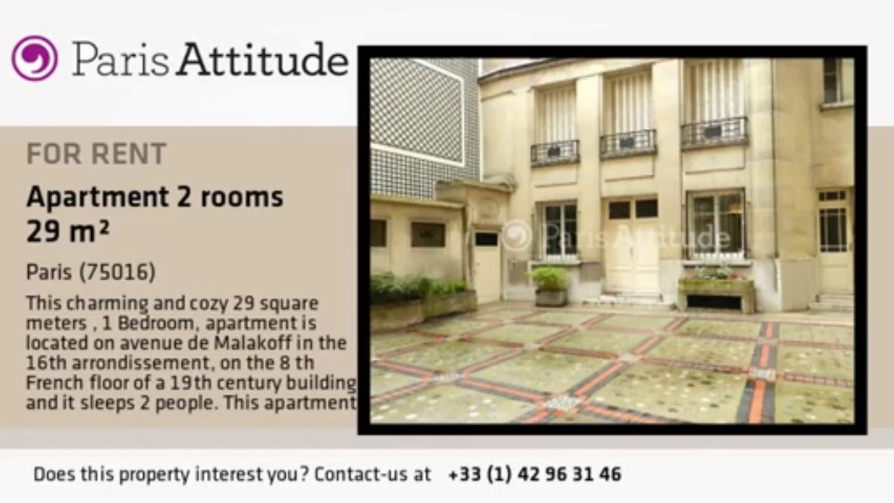 1 Bedroom Apartment for rent - Porte Maillot/Palais des Congrès, Paris - Ref. 8573