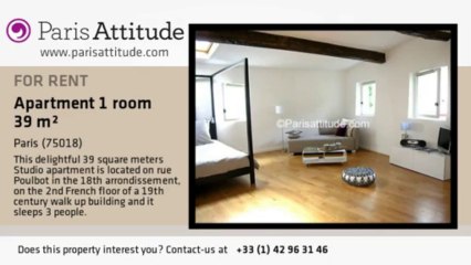 Studio Apartment for rent - Montmartre, Paris - Ref. 2476