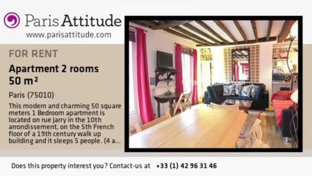 1 Bedroom Apartment for rent - Faubourg St Martin, Paris - Ref. 4023