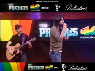 Melendi en la fiesta de nominados de los Premios 40 Principales.
