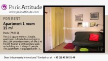 Studio Apartment for rent - Motte Piquet Grenelle, Paris - Ref. 6156