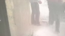 Video captures air raids, clashes near Syrian chemical weapons site