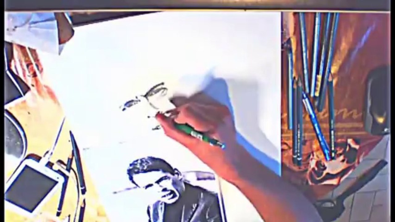 Speed Drawing Jacques Brel