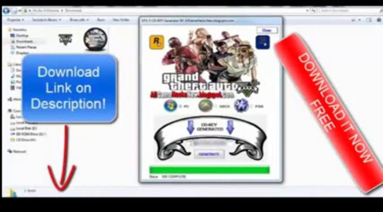 Grand Theft Auto 5 Cle , Keygen Crack + Torrent FREE DOWNLOAD