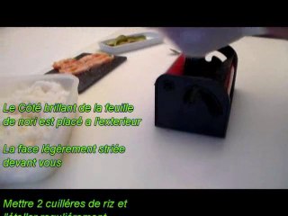 EasyRoller réalisez un plateau de maki n'a jamais étè si facile
