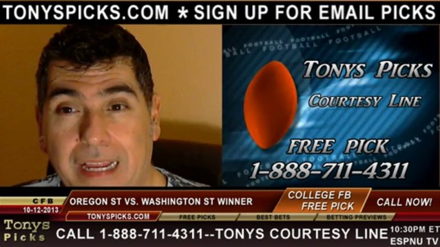 Oregon St Beavers vs. Washington St Cougars Pick Prediction NCAA College Football Odds Preview 10-12-2013