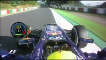 F1 2013 Japanese GP Qualifying Mark Webber Pole Position Lap Q3