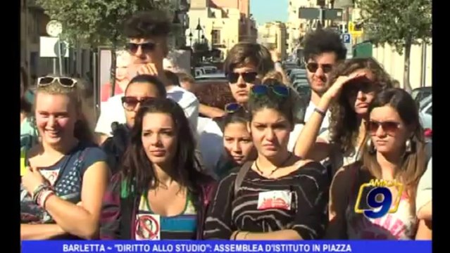 Barletta | Diritto allo studio . Assemblea d'isituto in Piazza