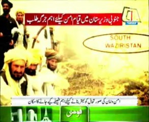 Jirga of tribal elders from North Waziristan