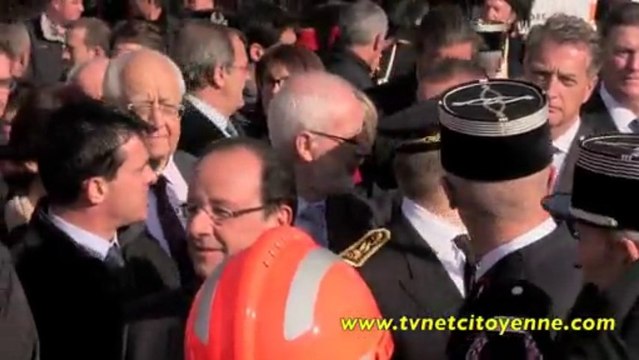 Francois Hollande au Congrés des Sapeurs pompiers (Chambéry)