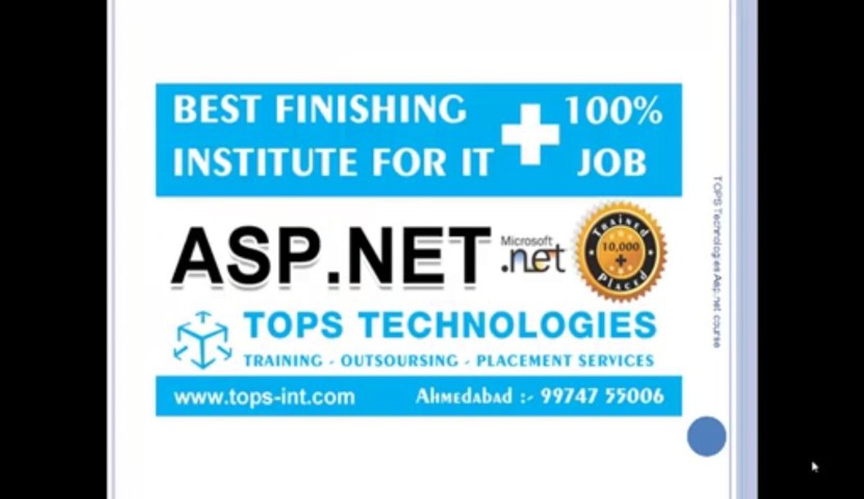 Asp.net Training in Ahmedabad  By TOPS Technologies