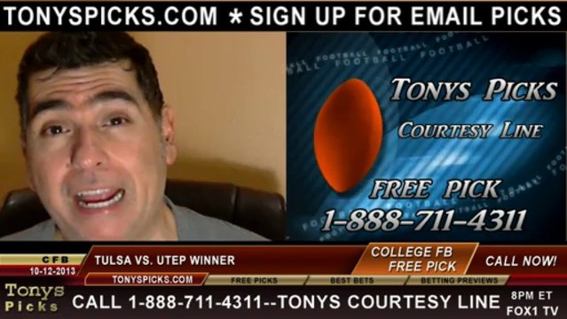 UTEP Miners vs. Tulsa Golden Hurricane Pick Prediction NCAA College Football Odds Preview 10-12-2013