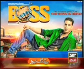 Shaan`s Waar Vs Akshay`s Boss On This Eid l Ary News l 12th-Oct-2013