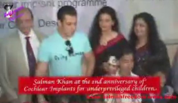 Salman Khan and Bandra MLA together at the 2nd anniversary of Cochlear Implants for
