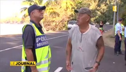 Eboulement à Paea, un automobiliste grièvement blessé