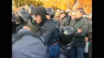 Russian anti-gay protester: "And what do you look like? Like a woman."