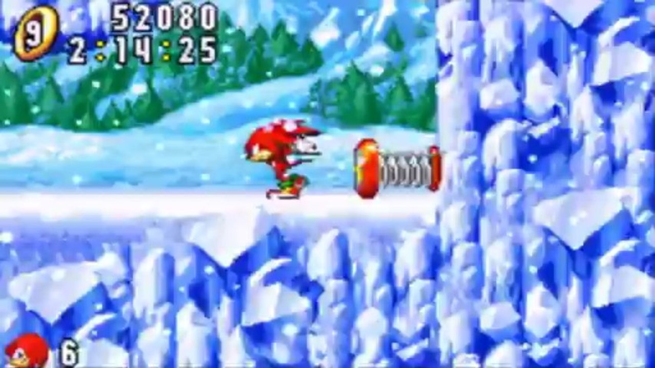 Sonic Advance - Knuckles : Ice Mountain Zone Act 2