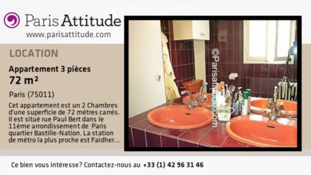 Appartement 2 Chambres à louer - Charonne, Paris - Ref. 3273