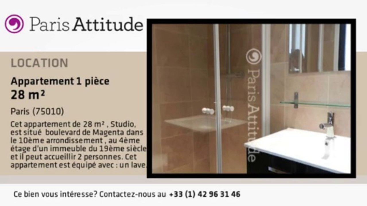 Appartement Studio à louer - Faubourg St Martin, Paris - Ref. 8638